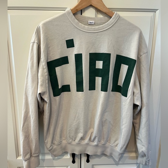 Clare V CIAO oversized sweatshirt XS 
⭐️color transfer - Picture 2 of 11